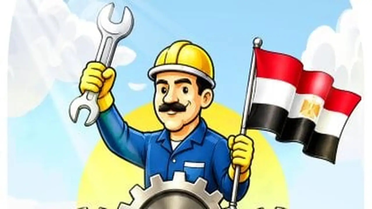 كاريكاتير اليوم السابع يوثق احتفاء مصر بعيد العمال عبر رسومات تجسد البناء